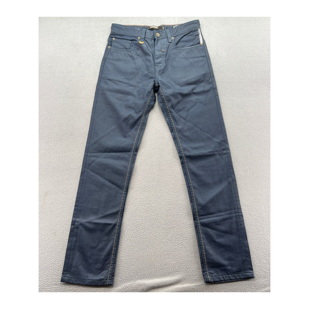 VTG Hummer H3 Jeans Mens 30x32 Engine Cut Indigo Blue Waxed Straight Leg